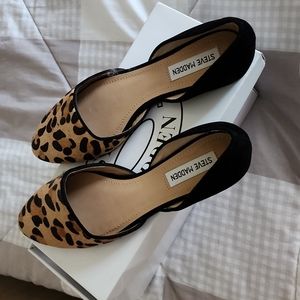 Brand new Steve madden leopard flats (8.5)